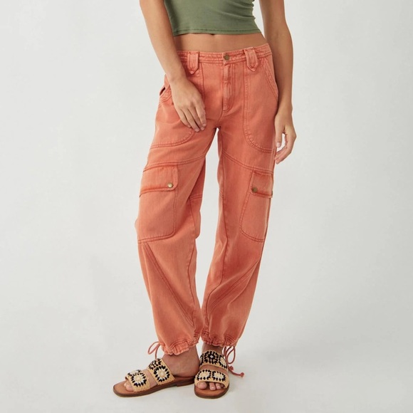 Free People Come And Get It Utility Pants - Picture 1 of 6